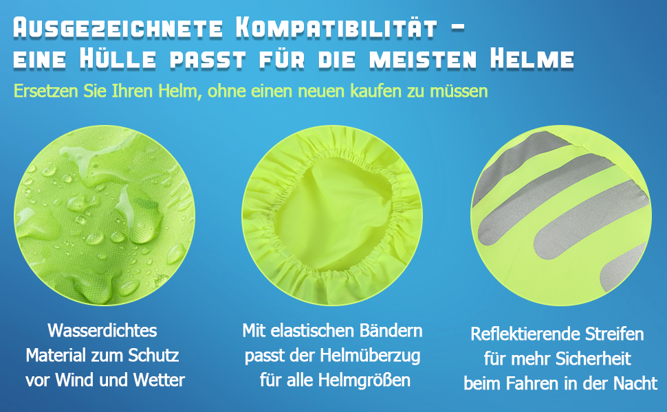 regenschutz fahrradhelm
