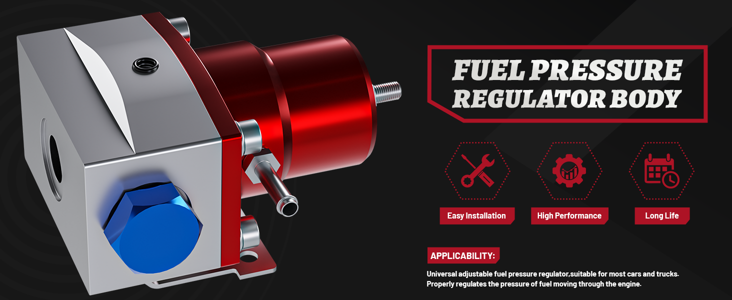 EFI Fuel Pressure Regulator Kit with Bypass Return 0100psi