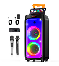 Amazon | JYX スピーカーセット 拡声器 ワイヤレスマイク2本