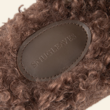 Snug Leaves Women's Scuff Slippers Furry Cute Curly Faux Wool Slip-on Indoor Memory Foam House Shoes 13 1