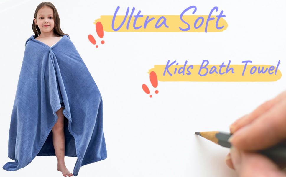 kids hooded bath towel