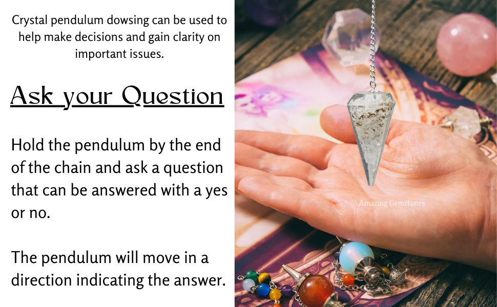 ミニマムジーク Pendulum とは Amazon.com: Amazing Gemstone Clear Quartz Orgone Crystal