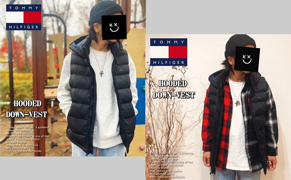   トミーヒルフィガー ダウンベスト リバーシブル TOMMY HILFIGER(トミー) ダウンベスト リバーシブル メンズ