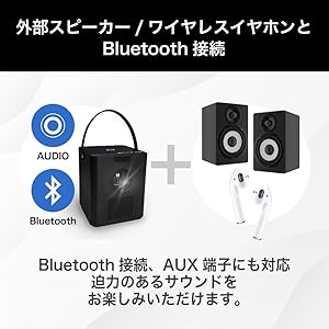 プロジェクター 120インチ Wi-Fi対応 Bluetooth搭載 1万輝度 プロジェクター 120インチ Wi-Fi対応 Bluetooth搭載 1万輝度