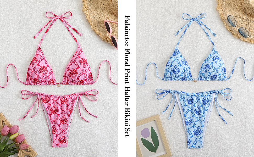 Ditsy Floral Print Bathing Suit