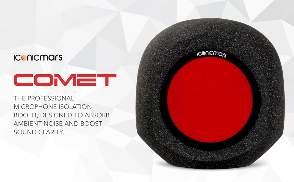 Iconic Mars Comet Recording Vocal Studio Isolation Booth