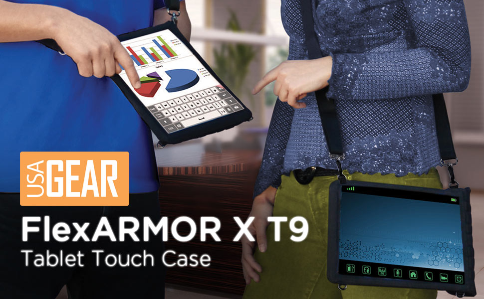 USA GEAR FlexARMOR T9 Tablet Sleeve Case