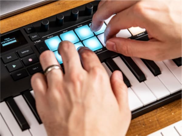Pitch and Modulation touch strips 