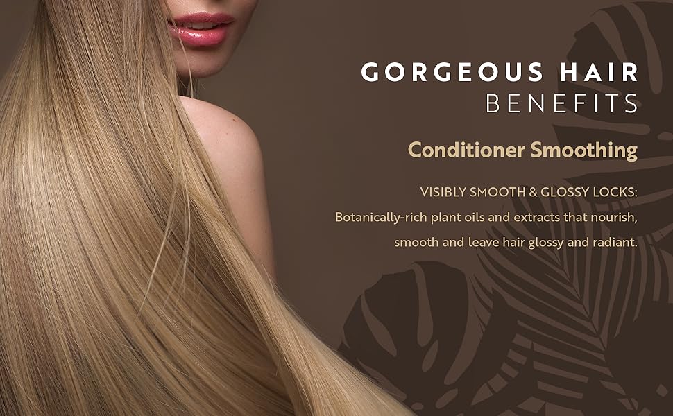 Leafality Conditioner Smoothing gorgeous hair benefits: visibly smooth & glossy locks