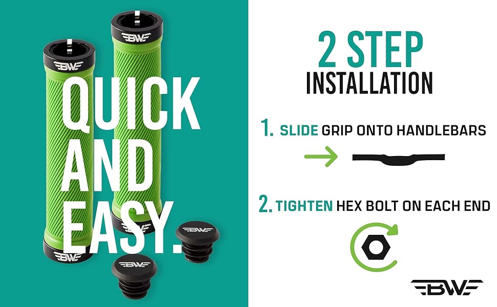 Quick and easy installation. Chainline double locking with aluminum hex bolt on each end.