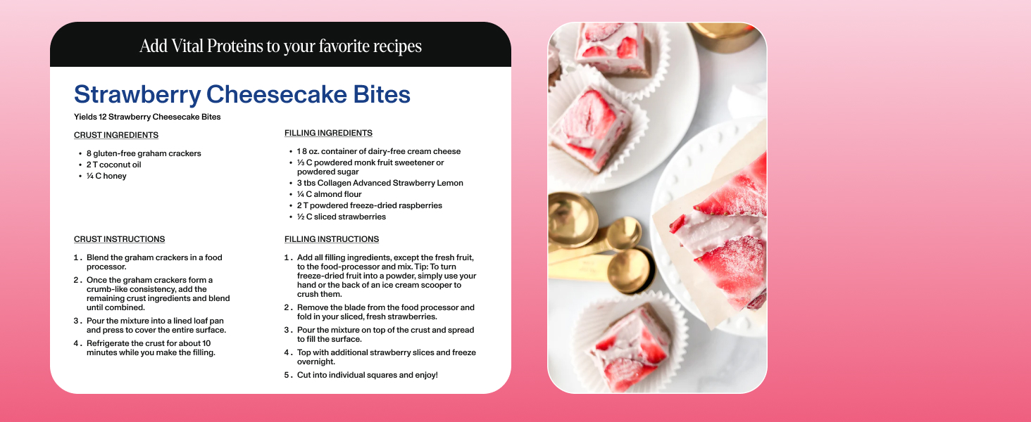 Strawberry Cheesecake bites