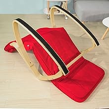 SoBuy Armchair Rocking Nursing Chair Recliner Adjustable Footrest & Removable Cushion Monther's Choice,FST16-R 19 FST16-R