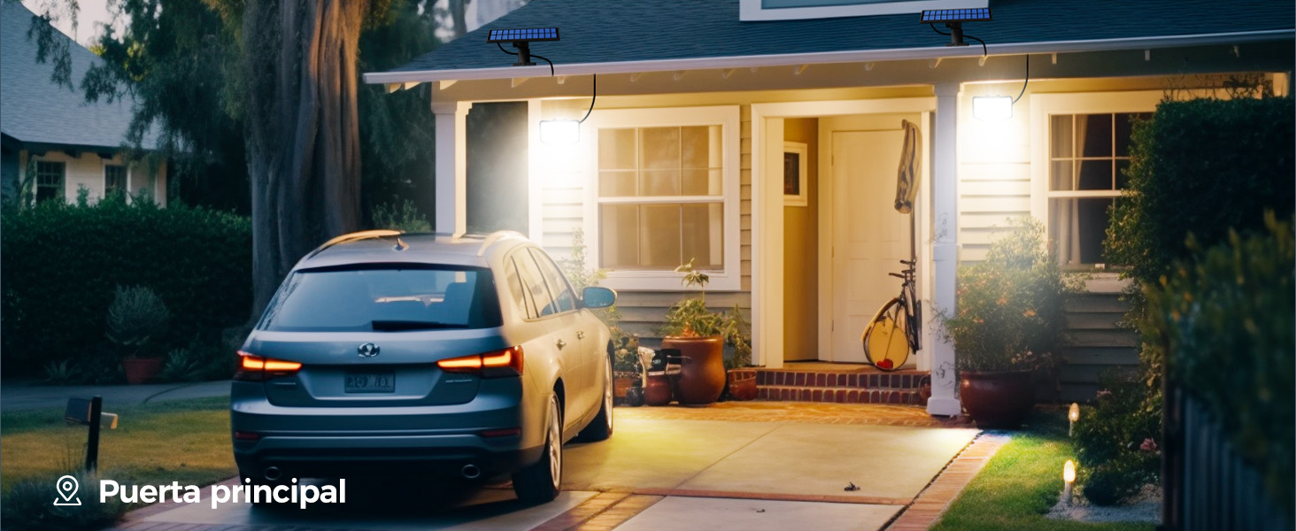 foco solares exterior luz solar con sensor de movimiento luces solares led exterior jardin