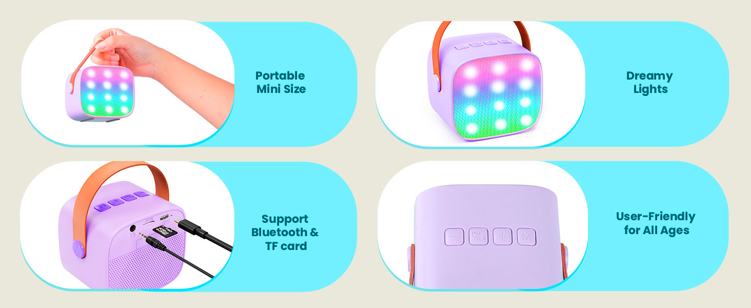 BONAOK Karaoke Machine With 2 Wireless Microphones For Adult Kids Singing Machine Portable Bluetooth Speaker With Pa System Red 6d632ca0 A278 417b Bf81 8c03984b2f13.4c4352c4d10042ce915a8d63423422de