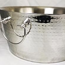 stainless steel, BREKX Anchored Tub, double walled, insulated, hammered, premium, ice bucket,