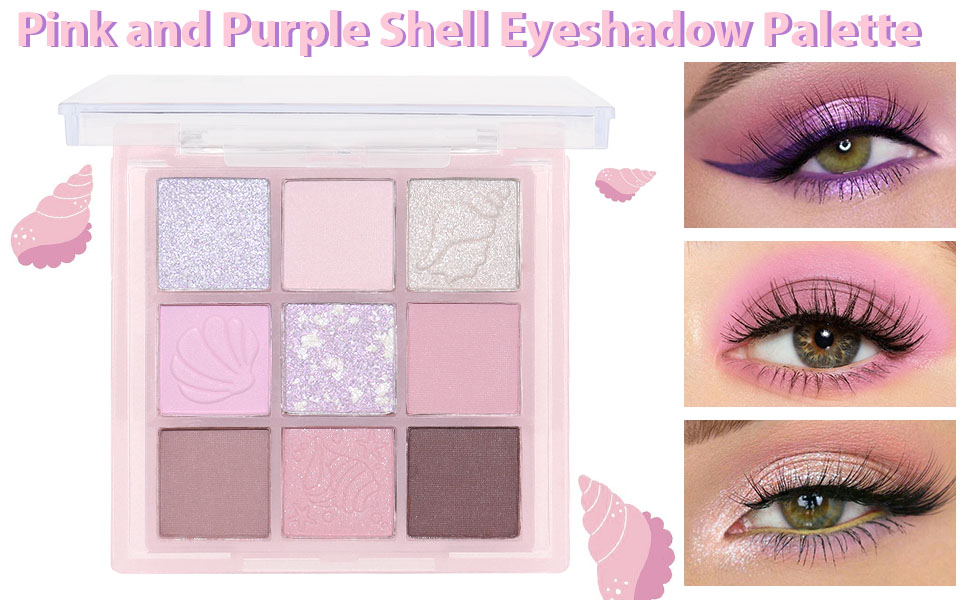 9Color Purple Nude Pink Colorful Eyeshadow Palette Makeup