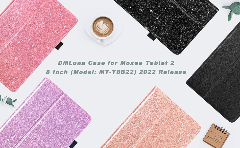 DMLuna Funda para tablet Moxee de 2 de 8 pulgadas (Modelo