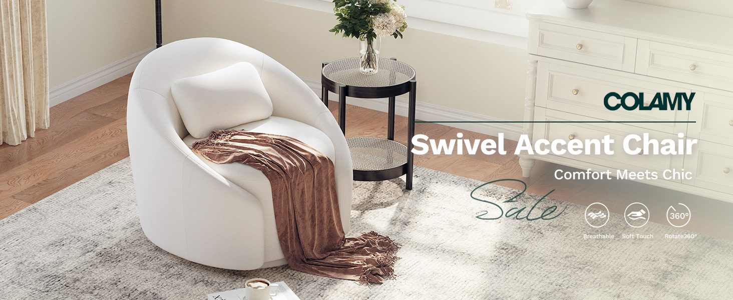 360°Swivel Accent Chairs