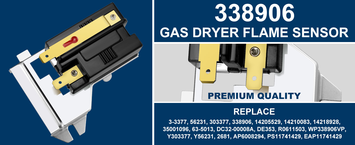 Gas Dryer Repair Kit Contains 279311 Igniter 279834 Gas