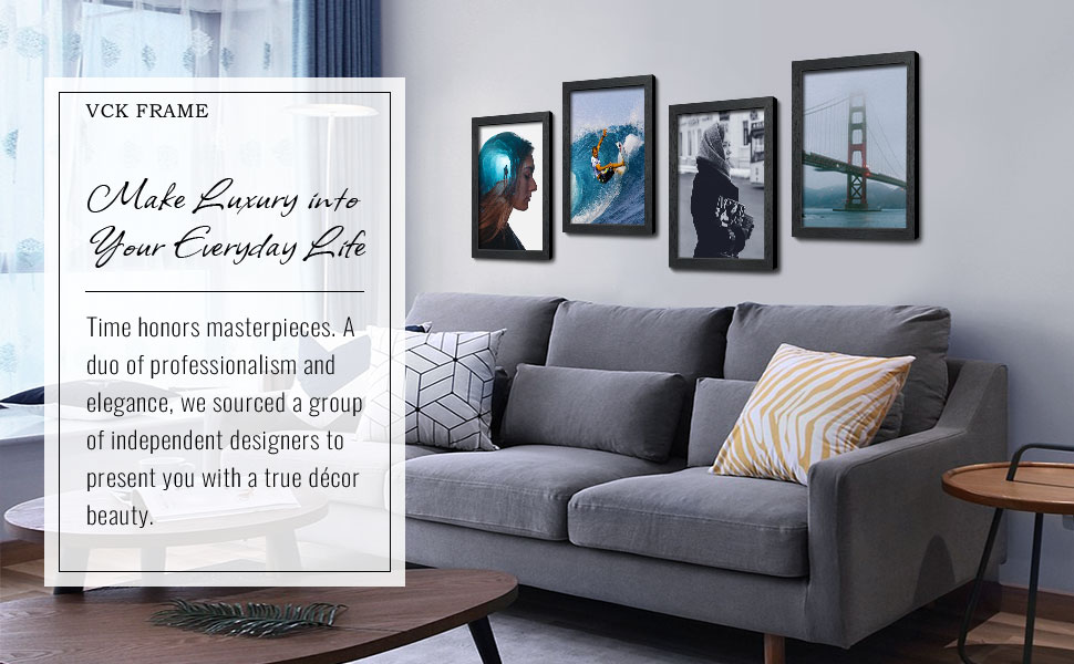 VCK 12x18 Poster Frame 2 pack, Solid Wood Picture Frames