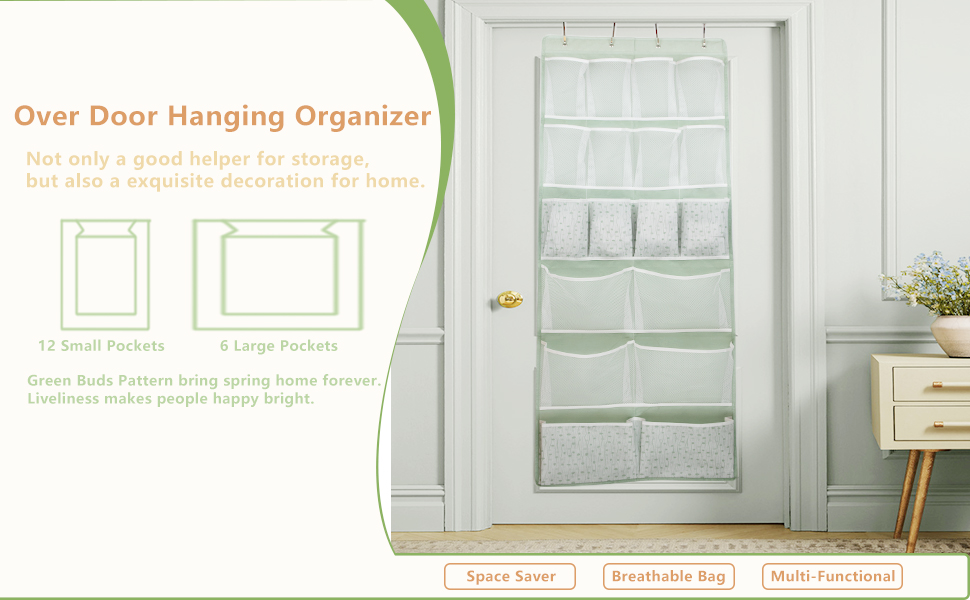 18 Pockets Over door hanging organizer