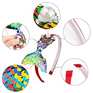 haarreifen glitzer damen