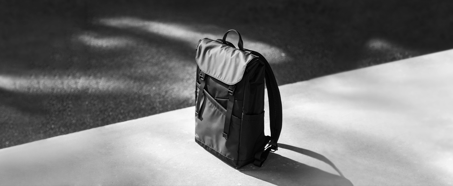tomtoc Flap Laptop Backpack, Lightweight, WaterResistant College Travel Casual