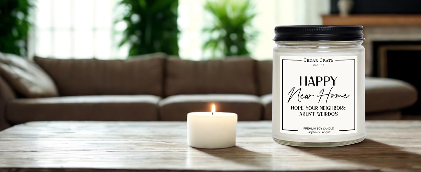 New home candle gift home decor