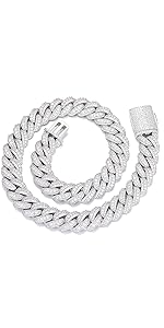 18mm Iced Out Cuban Link Chain