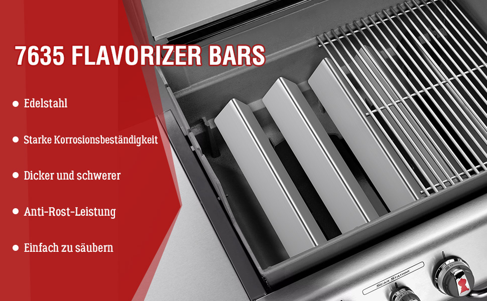Coisien 7635 Flavorizer Bars Rostfreier Stahl für er Gasgrill Spirit