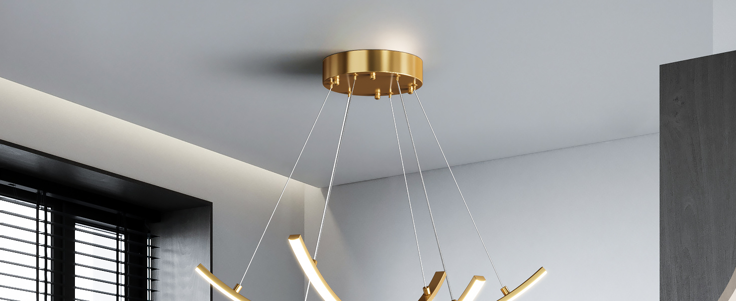 JYUWRIVG Led Modern Pendant Light with Remote Control