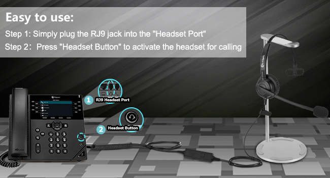 phone headsets for office phones