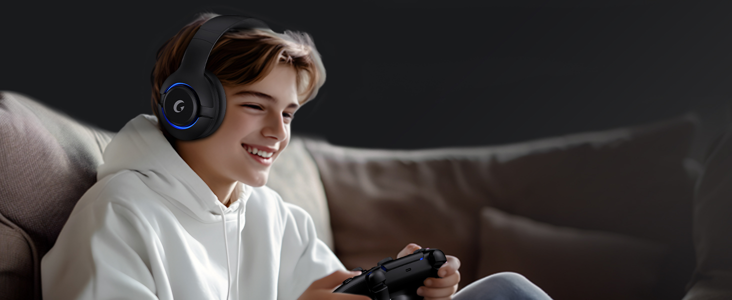 wireless gaming headphones with mic audifonos gamer ps5 bluetooth headset