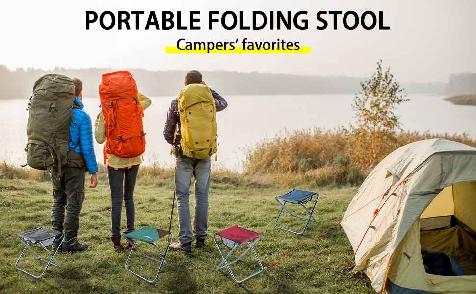 folding stool portable chair  Mini Outdoor Camping Folding Chairs,Collapsible Camp Stool 