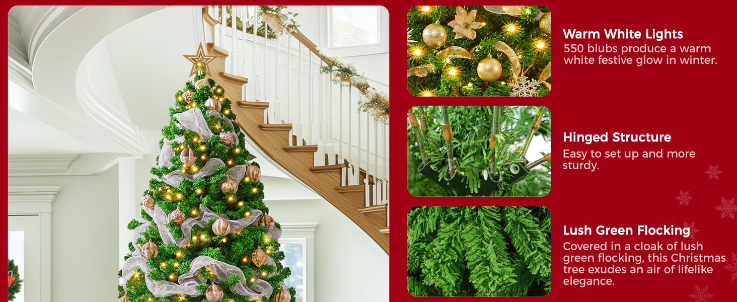 Flocked Artificial Christmas Tree