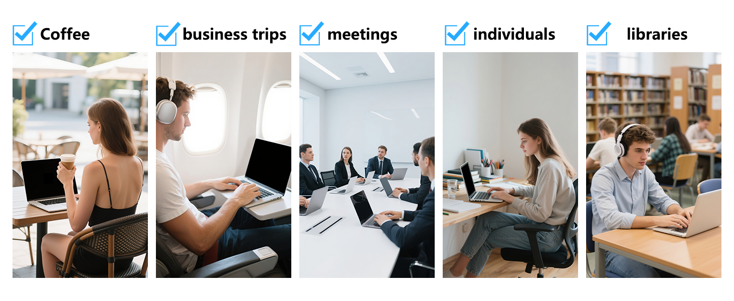 Perfect for Travel and Open Workspaces