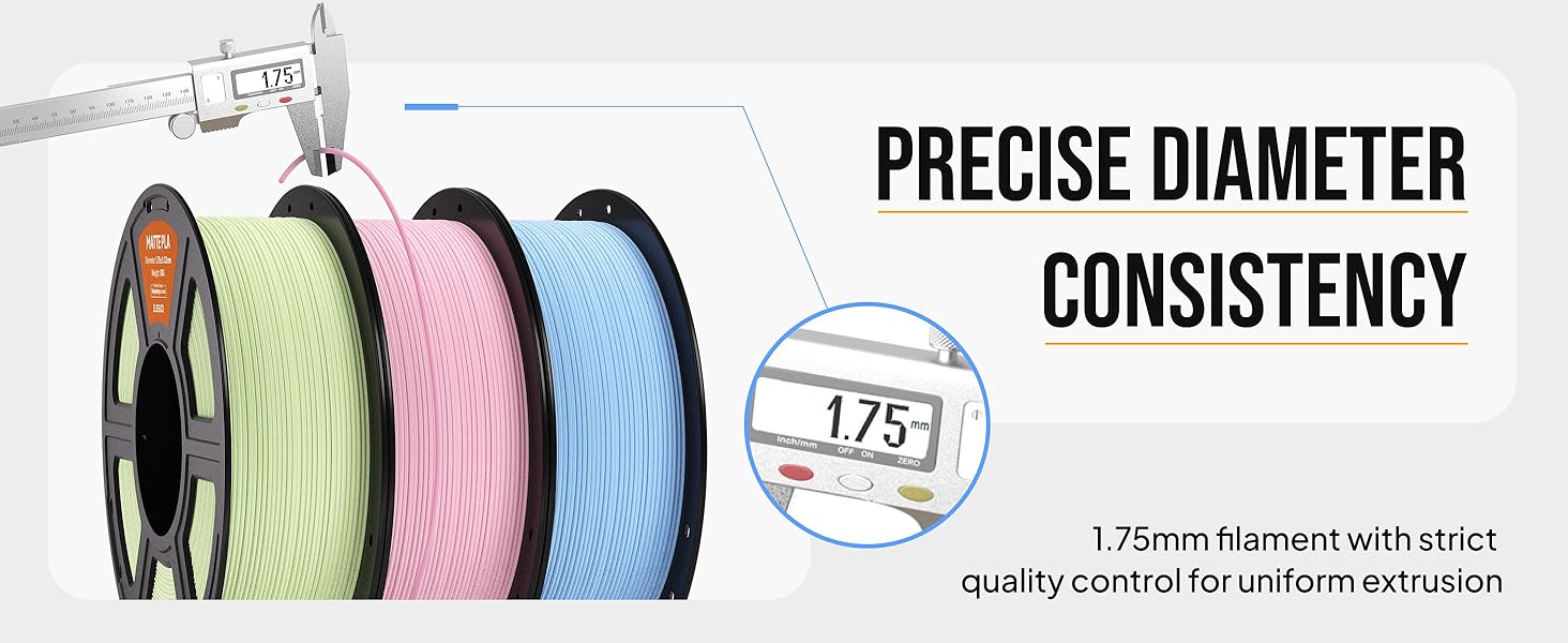 ELEGOO Matte PLA Filament 1.75mm Beige 1KG, 3D Printer Filament High Precision, 1kg Spool (2.2lbs) Fits for Most FDM 3D Printers 11 1.75 mm diameter, perfect winding spool