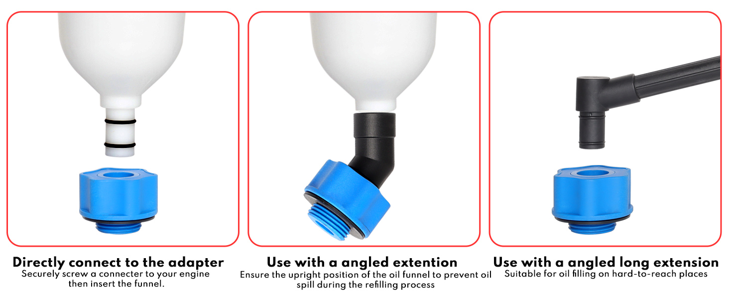 Automotive Engine Oil Dispenser Funnel Kit