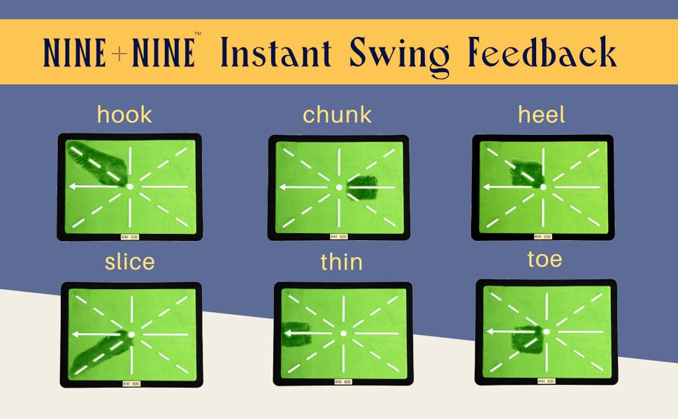 tappetino per il rilevamento dell'oscillazione del golf tappetini da golf pratica tappetino per l'oscillazione impatto di precisione del golf aiuto per l'allenamento del golf