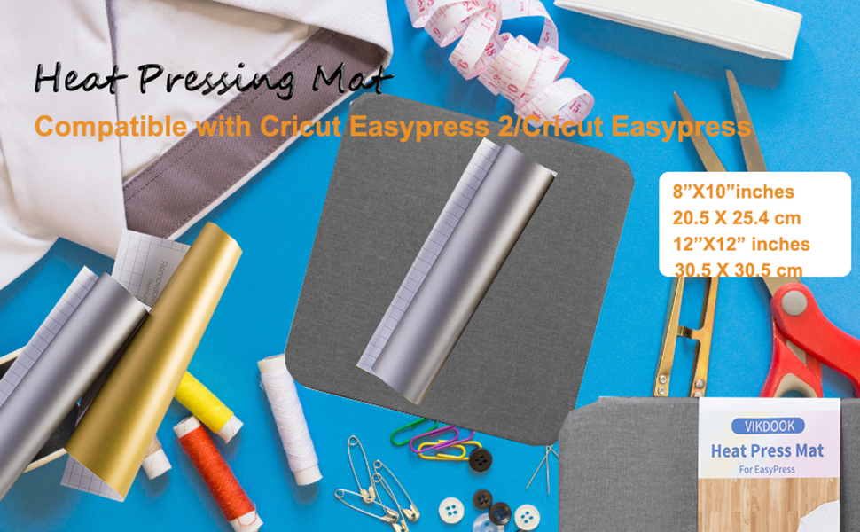 Heat Press Mat Compatible with Cricut Easy Press 2, Easy Press Mat 8