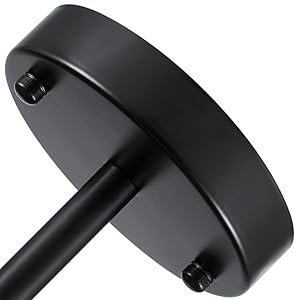 WUZUPS Chandelier 3-Light Vintage Farmhouse Industrial Semi-Flush Mount Ceiling Light