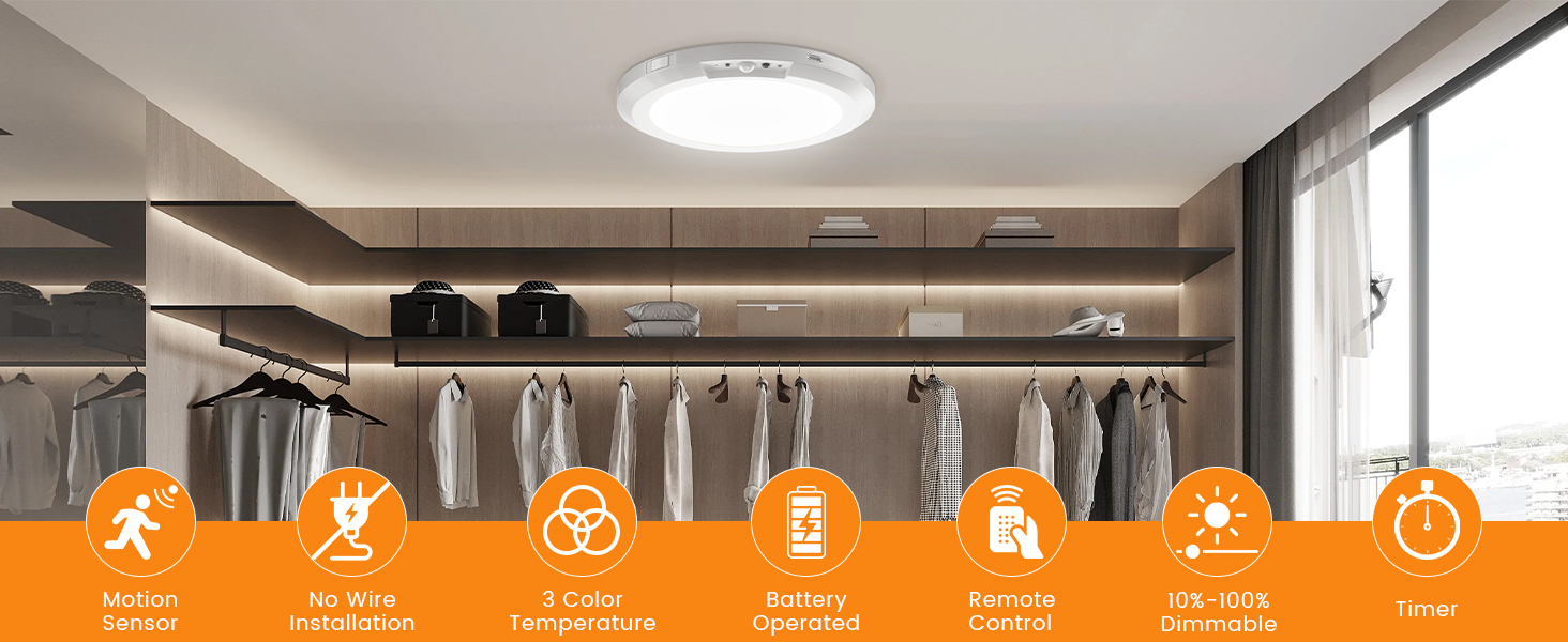 battery ceiling light