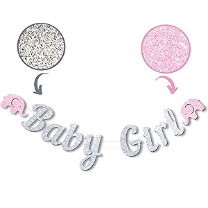 baby shower decorations for girl elephant baby shower girl decorations elephant its a girl banner