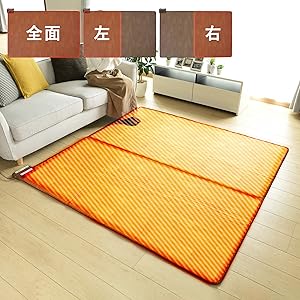 F！山善　電気カーペット　フローリング 山善 フローリング調ホットカーペット 防水 拭ける 暖房面切替