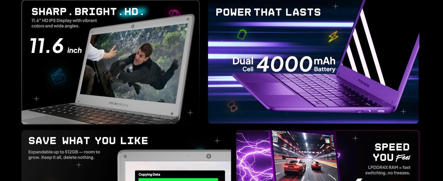 Primebook Specifications