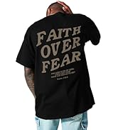 Mens Graphic Tees Vintage T-Shirts Oversized Letter Print Casual Crewneck Cotton Top Short Sleeve...