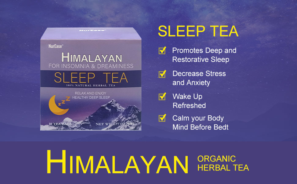 Organic Herbal Sleepytime Tea Bags, Bedtime Tea for Sleep