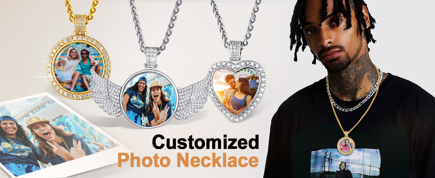 picture necklace personalized photo