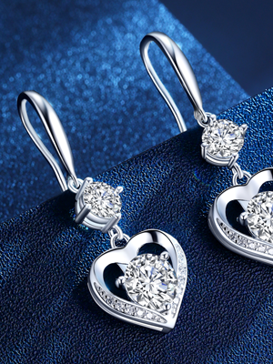 Heart Earrings Anniversary Gifts for Wife
