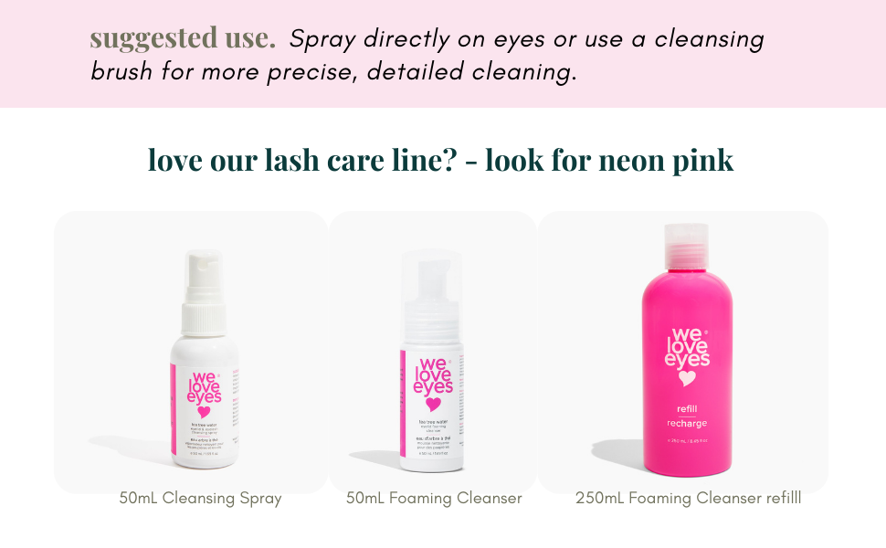 TEA TREE WATER CLEANSING SPRAY WE LOVE EYES 